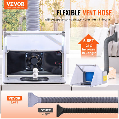 Airbrush Spraybås Bärbar Hobby Airbrush Paint Spraybås för modeller