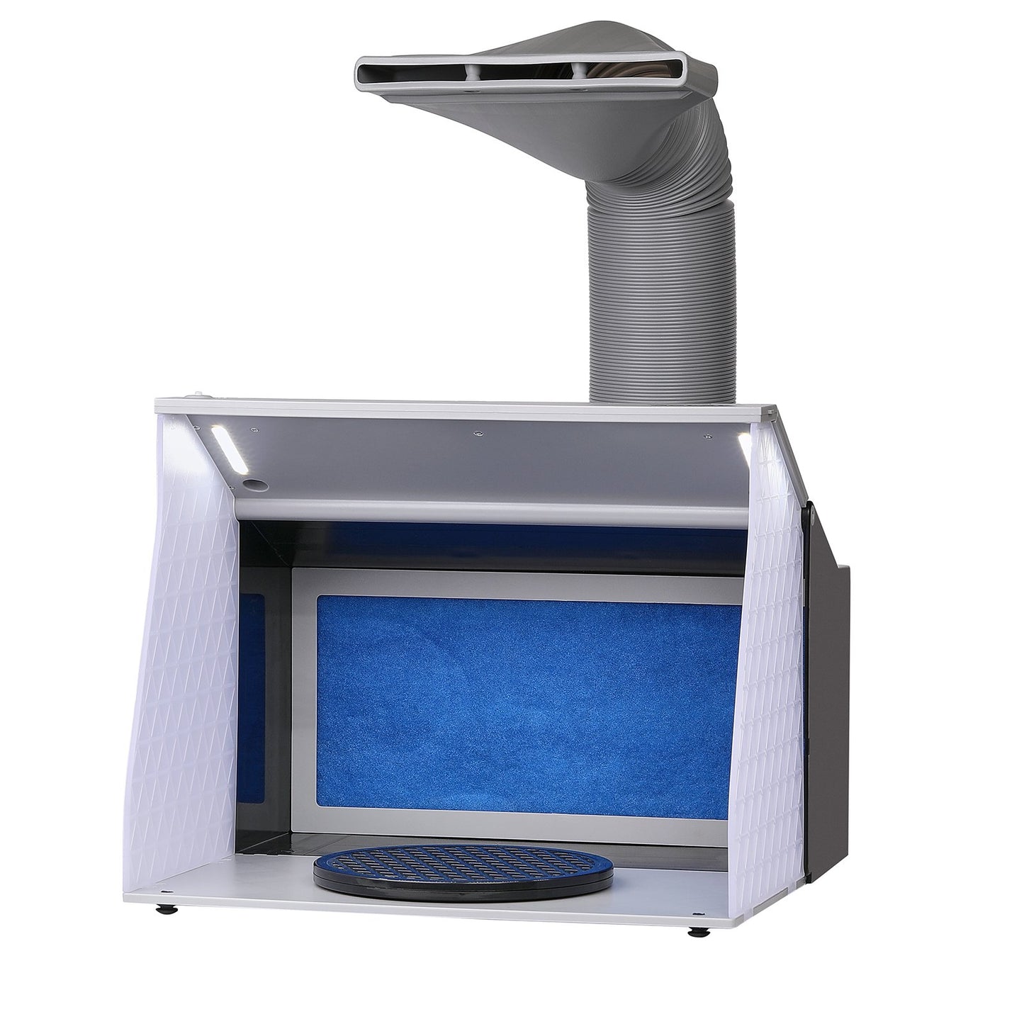 Airbrush-Spritzkabine, tragbare Hobby-Airbrush-Farbspritzkabine mit Doppelventilator