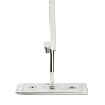 Flat Mop, Self Wringing, Microfiber Floor Mop with 4 Reusable & Washable Mop Pads for Dry & Wet Floor Cleaning, Microfiber Flat Mop with Stainless Steel Handle for Hardwood Laminate Tile Vinyl