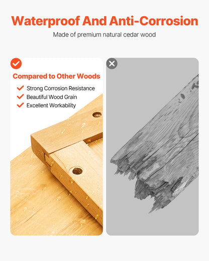 Hölzerner Lagerschuppen im Freien wasserdichter Garten-Werkzeugschuppen 31,5x63,8 Zoll