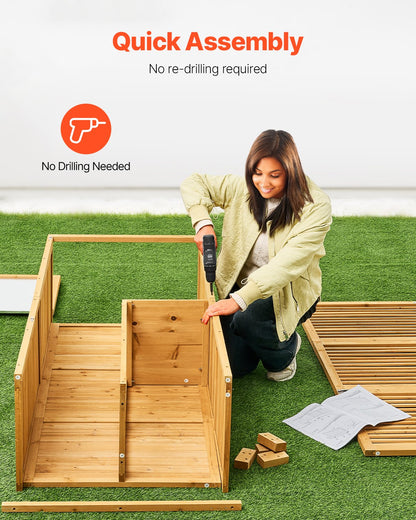 Hölzerner Lagerschuppen im Freien wasserdichter Garten-Werkzeugschuppen 31,5x63,8 Zoll