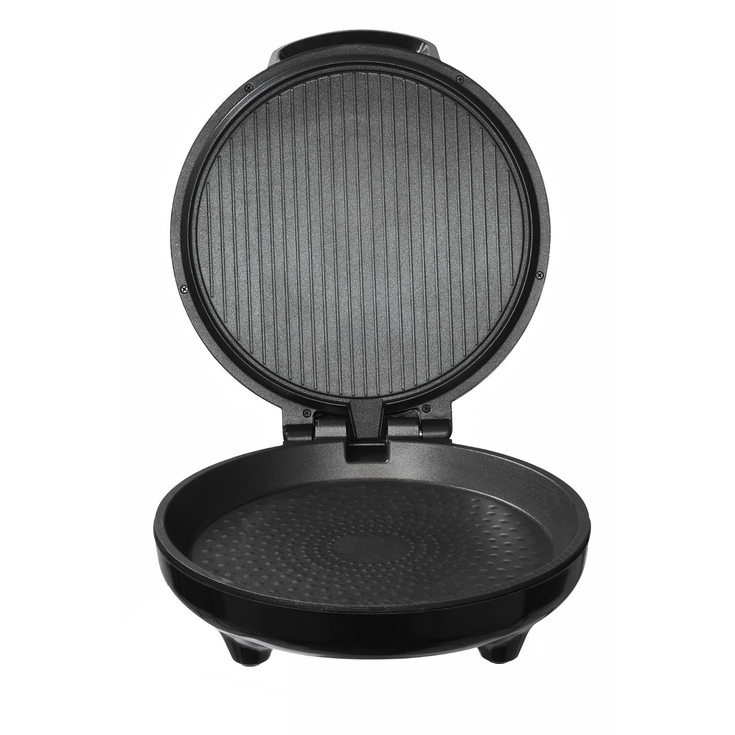 Pizza Oven, 12 in Electric Pizza Maker, 1200W Electric Pizzas Cooker with Non-Stick Coating, 180° Open for Dual Side Baking, Heats up to 410 ˚F, Multi-Function Cooking, for Pizzas, Barbecue