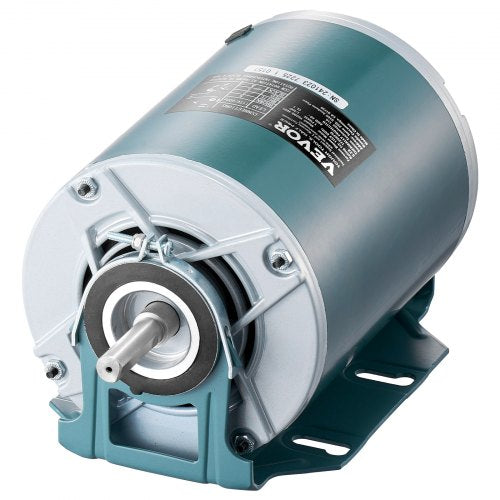 1/4HP Furnace Blower Motor 1725RPM, 115V 5.2A Belt Drive Blower Motor Single Phase - 0.39" Shaft Diameter, 0.78" Shaft Length, CW/CCW Rotation