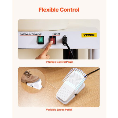 Keramikscheibe 35 cm Keramikmaschine 60-300 U/min Geschwindigkeit regelbar Weiß