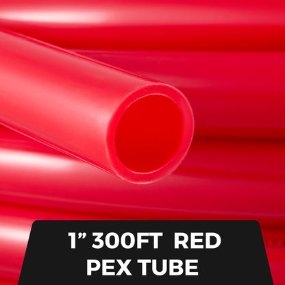 Pex Pipe Tubing 1 Inch 300ft Pex Tubing Non-Barrier Radiant Water Plumbing Pipe Pex-B ?1" Non-Barrier/300FT/Red?