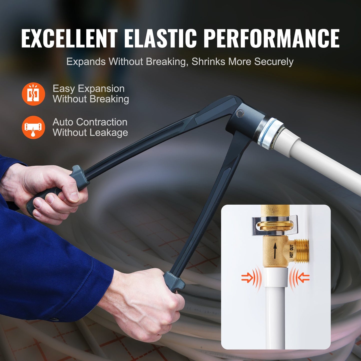 PEX Pipe 3/4 Inch, 100 Feet Length PEX-A Flexible Pipe Tubing for Potable Water, Pex Water Lines for Hot/Cold Water & Easily Restore, Plumbing Applications with Free Cutter,White