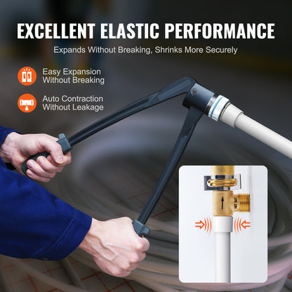 PEX Pipe 3/4 Inch, 100 Feet Length PEX-A Flexible Pipe Tubing for Potable Water, Pex Water Lines for Hot/Cold Water & Easily Restore, Plumbing Applications with Free Cutter,White