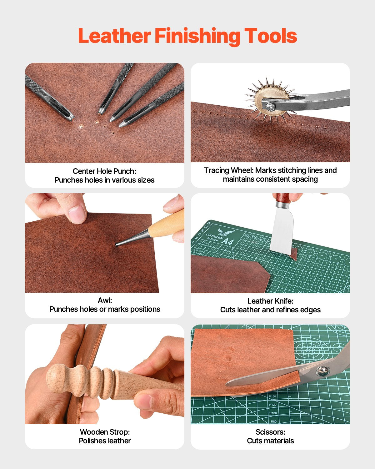 Leather Working Tools Kit, 92 PCS Leather Craft Tools with Portable Leather Storage Bag, Engraving Punching Sewing Stamping Sanding Tools, Ideal for Beginners DIY Enthusiasts and Professionals