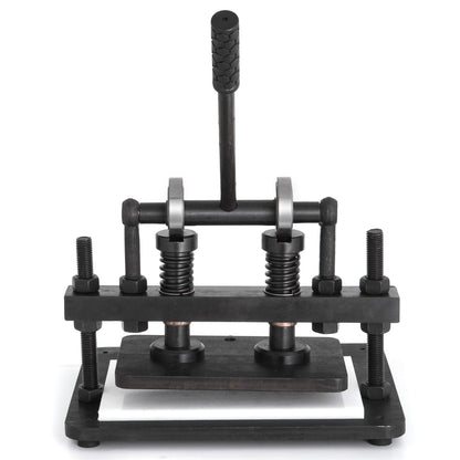 Läderskärmaskin 260x150 mm Manuell stansmaskin Heavy Duty läderpräglingsmaskin Handpressformform Läderstansad läderhantverksskärmaskin för olika material