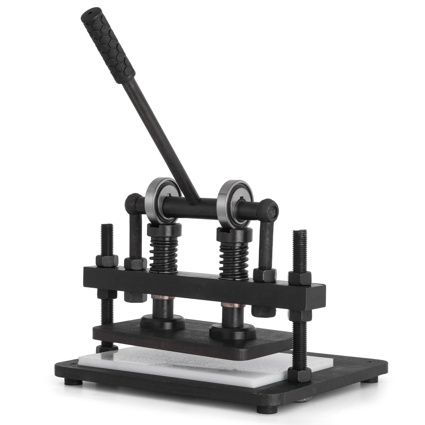 Läderskärmaskin 260x150 mm Manuell stansmaskin Heavy Duty läderpräglingsmaskin Handpressformform Läderstansad läderhantverksskärmaskin för olika material