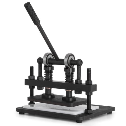 Läderskärmaskin 260x150 mm Manuell stansmaskin Heavy Duty läderpräglingsmaskin Handpressformform Läderstansad läderhantverksskärmaskin för olika material