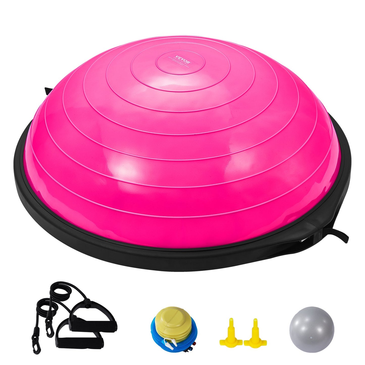 26" Halbgymnastikball Trainer Yoga Balance Stabilitätsball Widerstandsband
