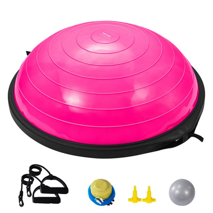 26" Halbgymnastikball Trainer Yoga Balance Stabilitätsball Widerstandsband
