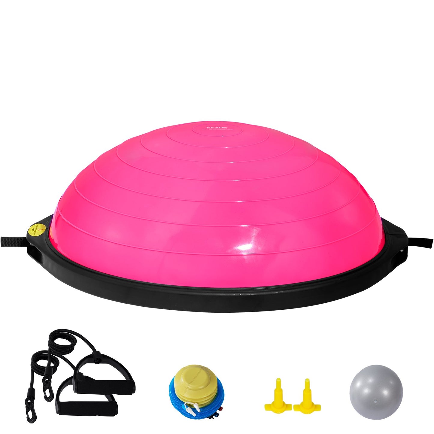 26" Halbgymnastikball Trainer Yoga Balance Stabilitätsball Widerstandsband