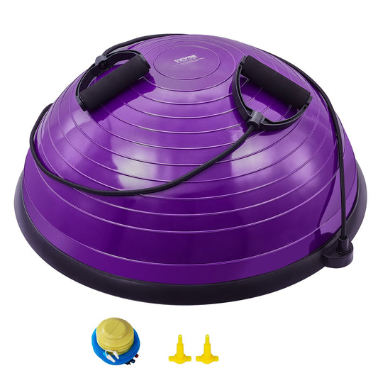23 "halb Gymnastikball Trainer Yoga Balance Stabilität Ball Widerstand Band