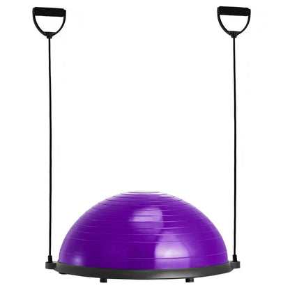 23 "halb Gymnastikball Trainer Yoga Balance Stabilität Ball Widerstand Band