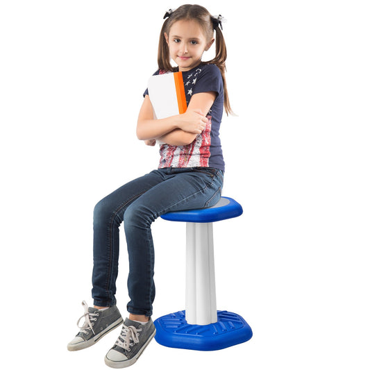 Kids Wobble Chair Active Chair with Sponge Cushion for Age 7-14 Blue