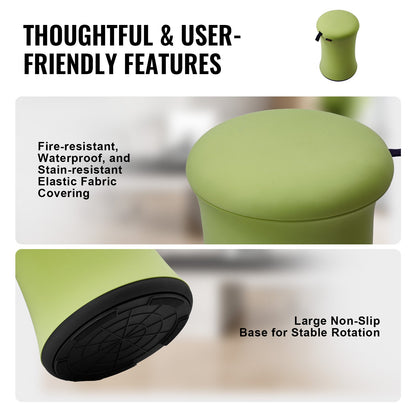 Wobble Chair Height-adjustable (19.3-25") active chair with fabric cover