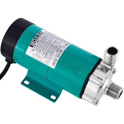 Magnetische Bierpumpe mit Lebensmittel MP-15RP Edelstahl-Brunnenpumpe Magnetantrieb Braubierpumpe mit Hochtemperatur-Magnetbierpumpe