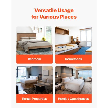 Bettbrett für Kingsize-Betten, 38 mm, Bettbrett mit 200D-Oxford-Gewebe, 4 Stück