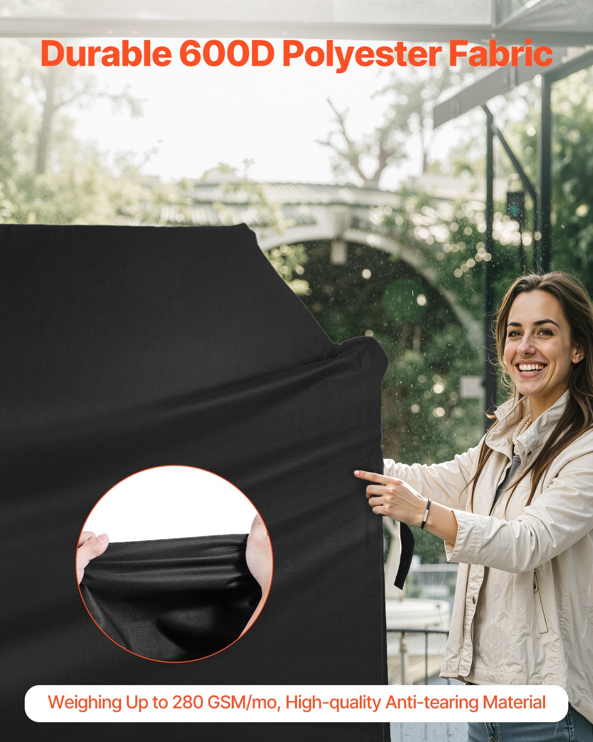 52 Inch Grill Cover Heavy Duty BBQ Gas Grill Cover Outdoor Waterproof