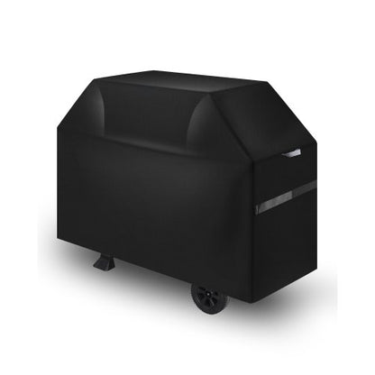 Grillöverdrag, 48 tums grillöverdrag för utomhusgrillar, vattentätt, blekningsbeständigt, väderbeständigt kraftigt 600D polyester, enkelt på och av, med kardborreband, svart |  EU