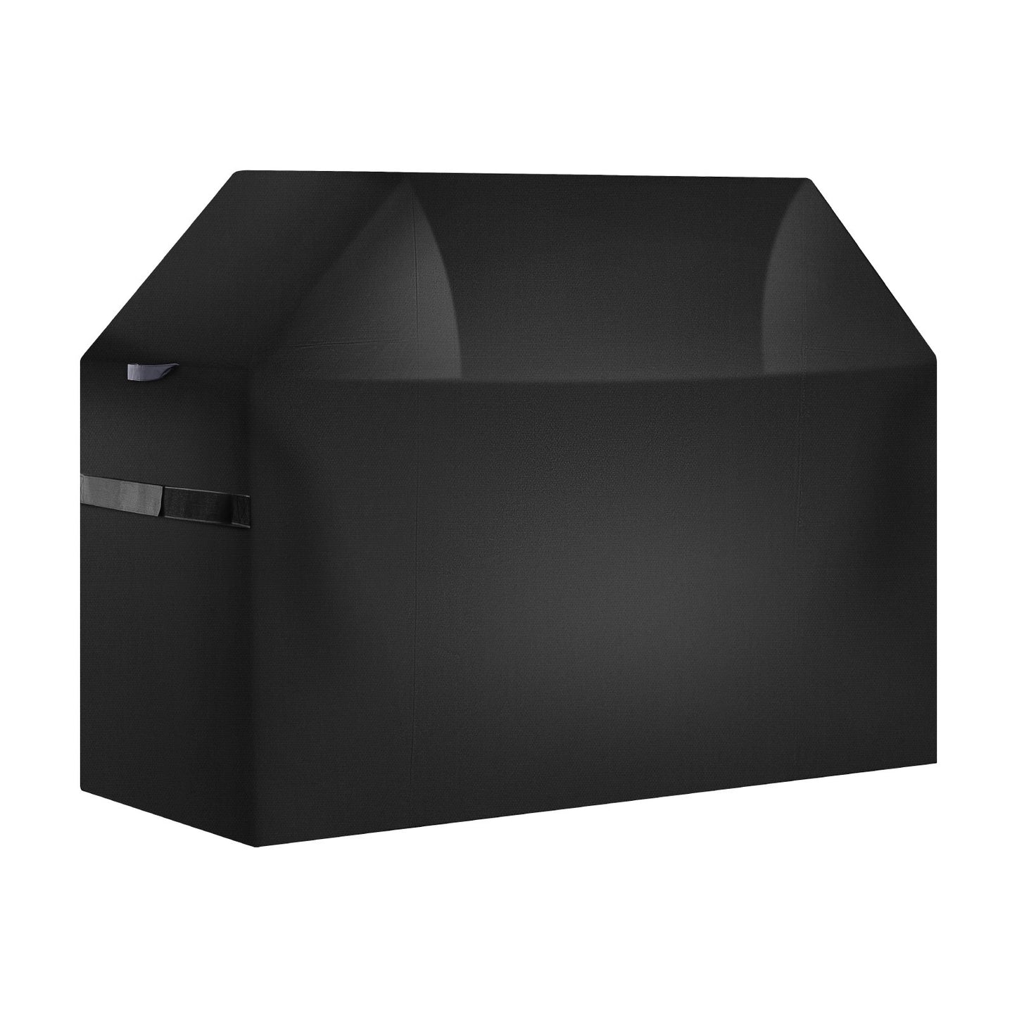 Grill Cover, 48 inch BBQ Covers for Outdoor Grills, Waterproof, Fade Resistant, Weather Resistant Heavy Duty 600D Polyester, Easy On/Off, with Hook-and-Loop Straps, Black