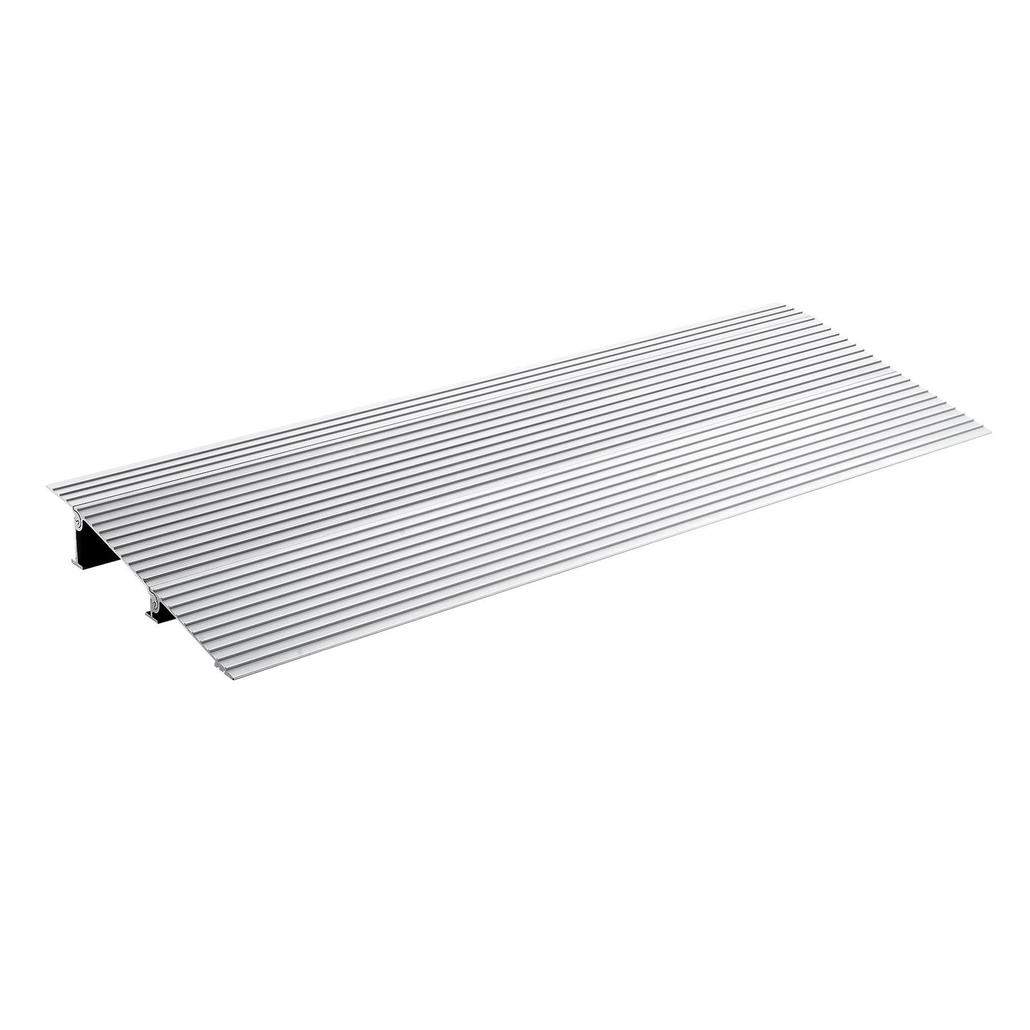 Door Threshold Ramp, 2" Rise, 800 lbs Load Capacity, Wheelchair Door Ramp, Aluminum Threshold Ramp for Doorways, Adjustable Modular Threshold Ramp for Wheelchairs, Scooters, Power Chairs