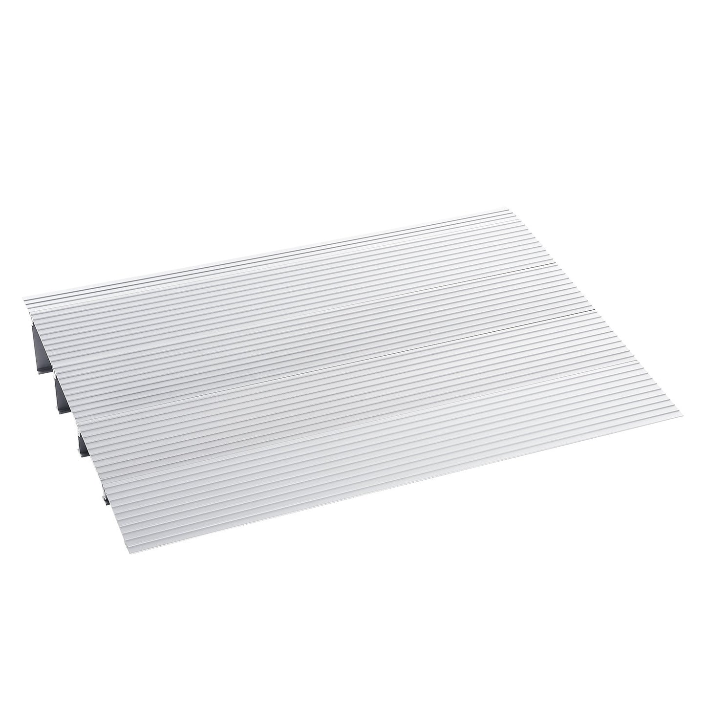 Türschwellenrampe, 10,2 cm Höhe, 361 kg Tragkraft, Rollstuhl-Türrampe, Aluminium-Schwellenrampe für Türöffnungen, verstellbare modulare Schwellenrampe für Rollstühle, Scooter, Elektrorollstühle