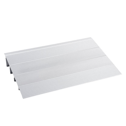 Türschwellenrampe, 10,2 cm Höhe, 361 kg Tragkraft, Rollstuhl-Türrampe, Aluminium-Schwellenrampe für Türöffnungen, verstellbare modulare Schwellenrampe für Rollstühle, Scooter, Elektrorollstühle