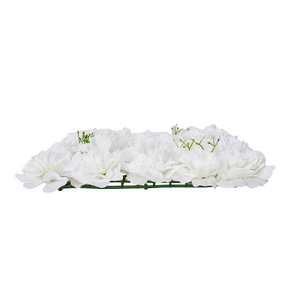 3D Flower Wall Panel 24 ST 15 x 15 tum konstgjord blommig bakgrund för bröllop