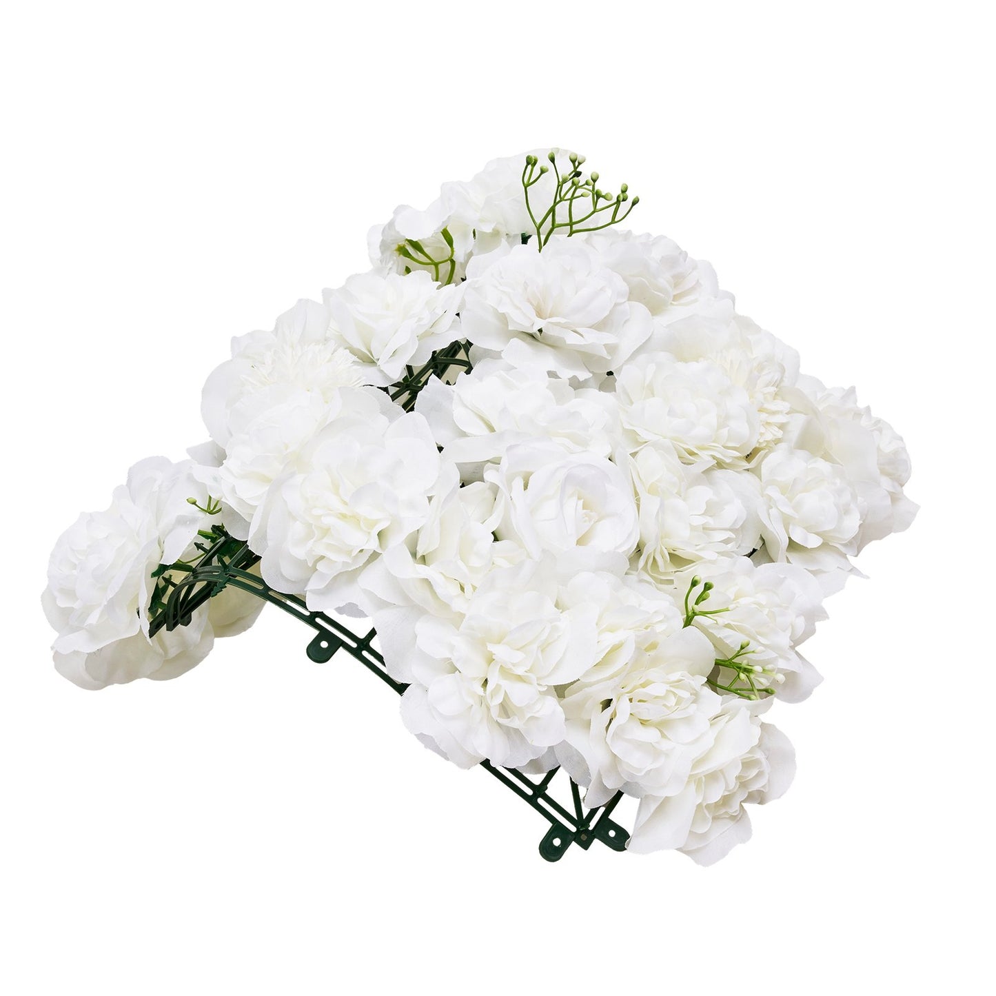 3D Flower Wall Panel 24 ST 15 x 15 tum konstgjord blommig bakgrund för bröllop