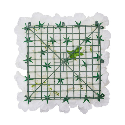 3D Flower Wall Panel 24 ST 15 x 15 tum konstgjord blommig bakgrund för bröllop