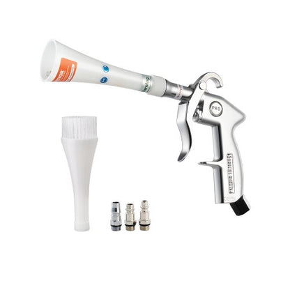 Car Cleaning Gun, 6-9.2 Bar High-Pressure Air Blow Gun with 2 Set Nozzles, 360° Rotating Nozzle for Thorough Cleaning, Quickly Blasts Dirt and Dust from Surface, Work with 1/4 NPT Air Compressor