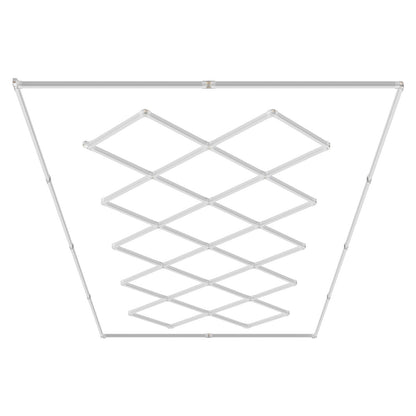 Fyrkantiga LED-garagelampor 88000LM 14 rutnät Bright Car Detailing Shop Light