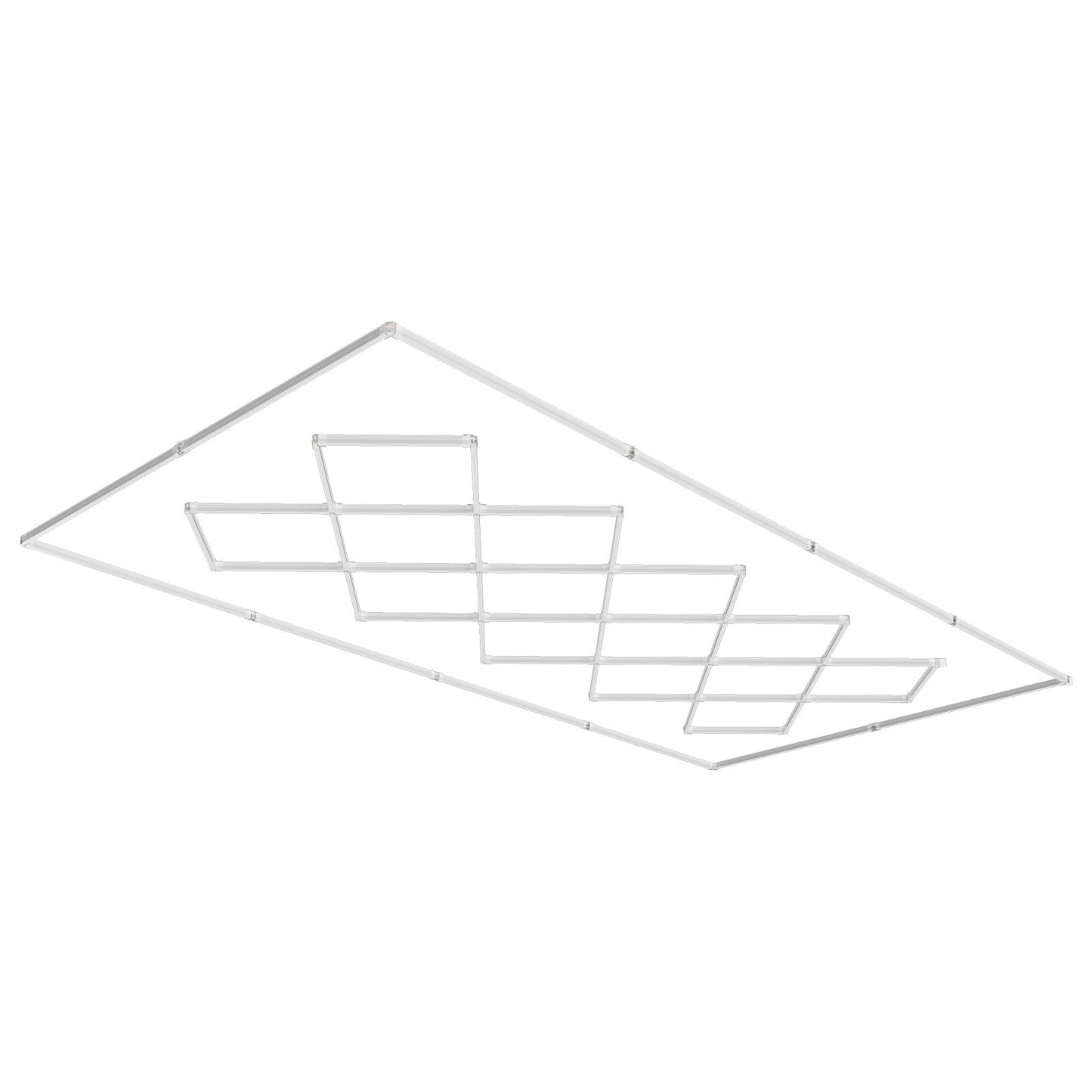 Fyrkantiga LED-garagelampor 88000LM 14 rutnät Bright Car Detailing Shop Light