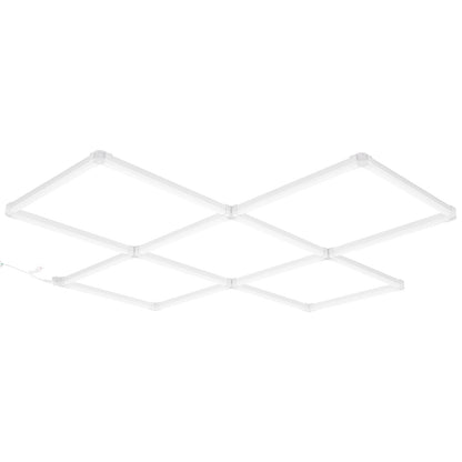 Square LED Garagebelysning 22000LM 5 Grids Bright Car Detailing Shop Light