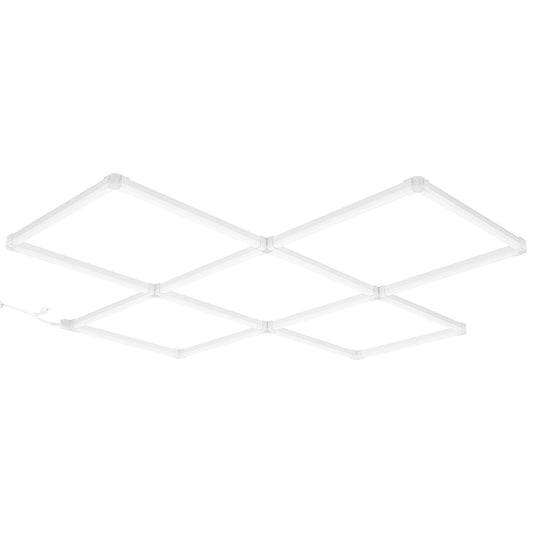 Square LED Garagebelysning 22000LM 5 Grids Bright Car Detailing Shop Light