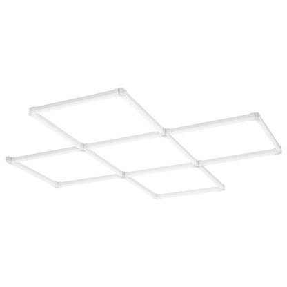 Square LED Garagebelysning 22000LM 5 Grids Bright Car Detailing Shop Light