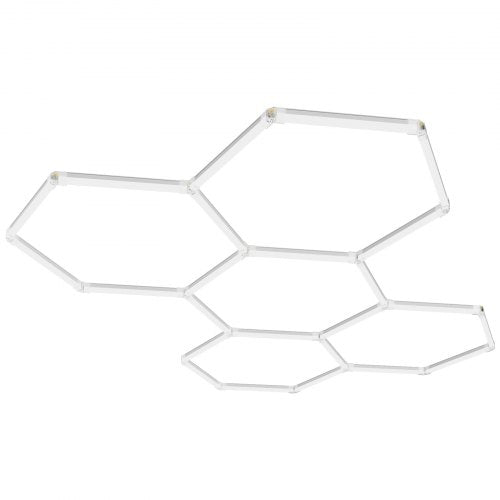 Hexagon Garage Lights, 26400LM, 6500K 5 Grid Systems Honeycomb Hexagonal Garage LED Lights, DIY Cool White Car Detailing Garage Ceiling Lighting Bright Shop Light for Gym Basement Workshop