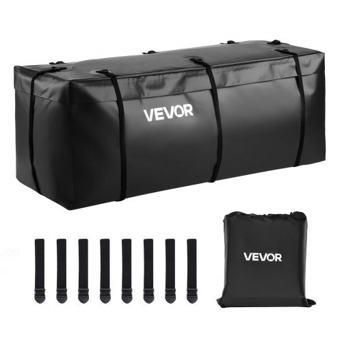 Hitch Cargo Carrier Bag, Waterproof 840D PVC, 59.84 x 23.9 x 24.02 in (20 Cubic Feet), Heavy Duty Cargo Bag for Truck Bed Storage with 8 Reinforced Straps, Suitable for Car Vans Hitch Basket