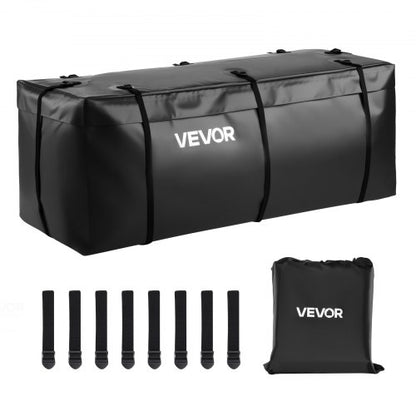 Hitch Cargo Carrier Bag, Waterproof 840D PVC, 59.84 x 23.9 x 24.02 in (20 Cubic Feet), Heavy Duty Cargo Bag for Truck Bed Storage with 8 Reinforced Straps, Suitable for Car Vans Hitch Basket