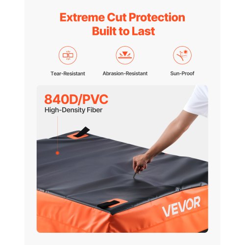 Lastväska för lastbilsflak 51,18 x 40,16 x 21,85 tum (26 kubikfot) med lastnät