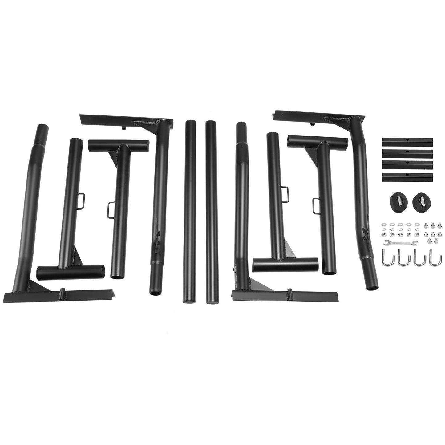 LKW-Gepäckträger, 46-71 Zoll ausziehbarer LKW-Leiterträger, 800 lbs Tragkraft Leiterträger für LKW mit nicht bohrenden J-Bolzen, Hochleistungs-LKW-Ladeflächenträger für Kajak, Surfbrett, Bauholz, Leiter