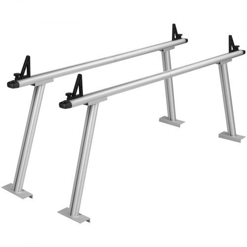 Truck Rack, 800 lbs Capacity, 71"x32" Aluminum Ladder Rack for Truck with 8 Non-Drilling C-clamps, Heavy Duty Truck Bed Rack Two-Bar Set for Kayak, Surfboard, Lumber, Ladder