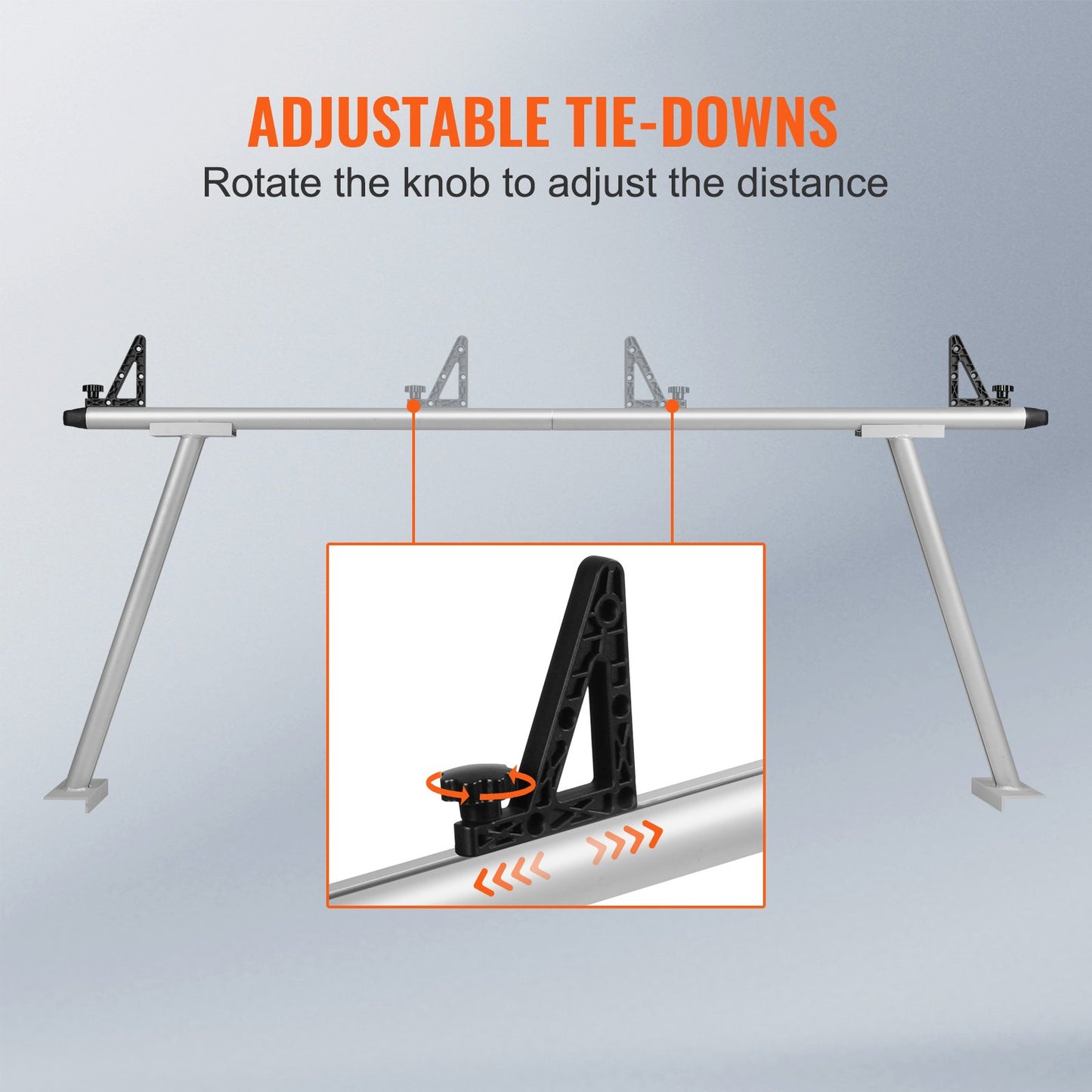 Truck Rack, 800 lbs Capacity, 71"x32" Aluminum Ladder Rack for Truck with 8 Non-Drilling C-clamps, Heavy Duty Truck Bed Rack Two-Bar Set for Kayak, Surfboard, Lumber, Ladder