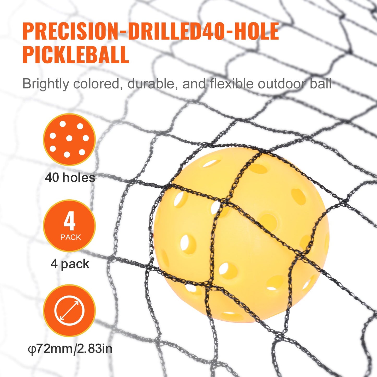 Pickleball-Netz-Set, 22 Fuß (6,7 m) großes, tragbares Pickleball-System in Standardgröße mit Tragetasche, Bällen und Rädern, wetterbeständigem, stabilem Metallrahmen und starkem PE-Netz, für die Auffahrt im Hinterhof