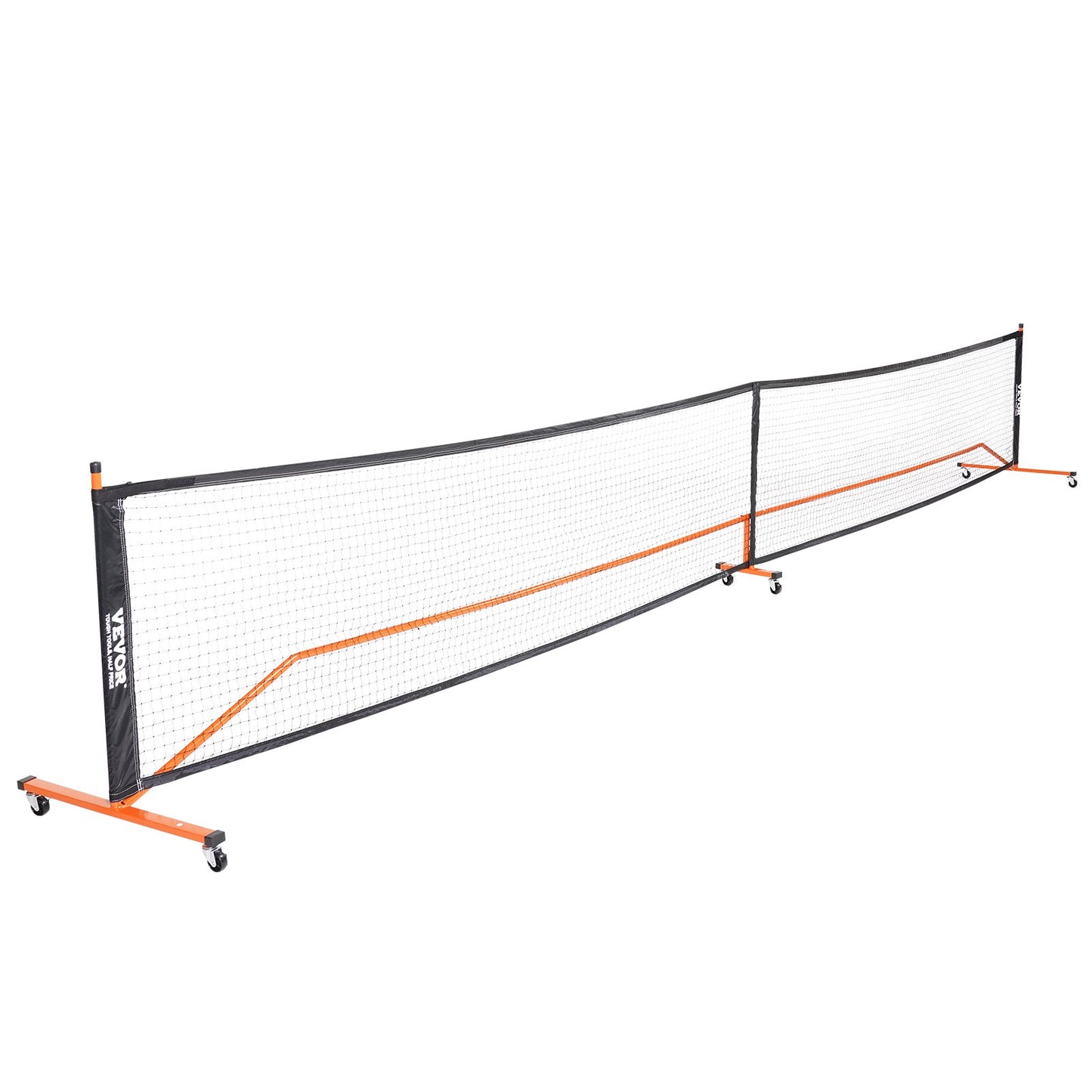 Pickleball-Netz-Set, 22 Fuß (6,7 m) großes, tragbares Pickleball-System in Standardgröße mit Tragetasche, Bällen und Rädern, wetterbeständigem, stabilem Metallrahmen und starkem PE-Netz, für die Auffahrt im Hinterhof