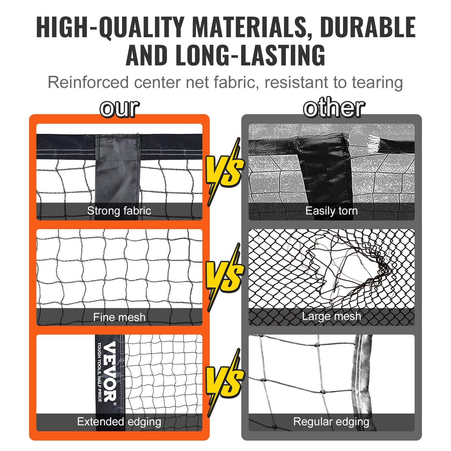 Bärbart Pickleball-nätsystem, 22FT-nät med regleringsstorlek, väderbeständig stabil metallram och starkt PE-nät, Sportnät för utomhusbruk med bärväska, Enkel installation, Lek på bakgårdens uppfart
