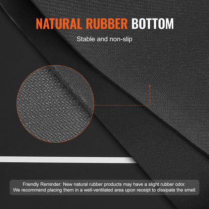 Pokerbordsskiva 70 x 35 tums pokermatta 6-8 spelare Vikbar med väska svart